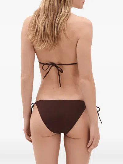 Eres Mouna Triangle Bikini Top In Brown
