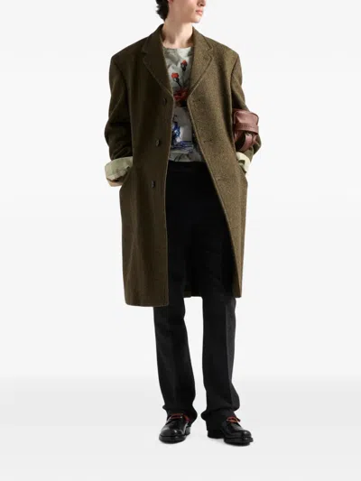 Prada Printed Cotton Shirt In Multi