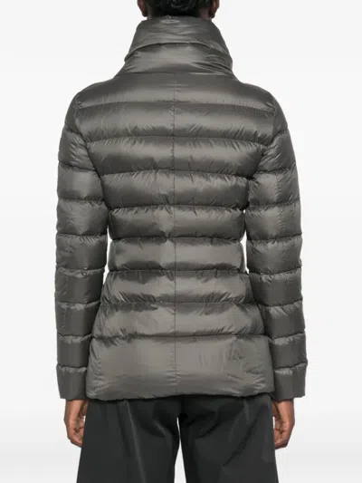 Peuterey Quilted High-neck Jacket In Gray