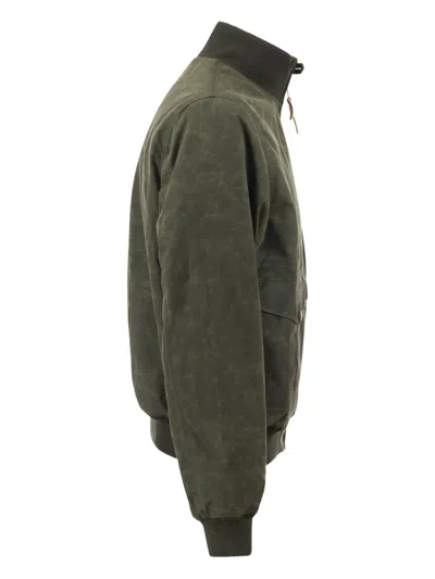 Ceccarelli 발수 봄버 재킷 In Green
