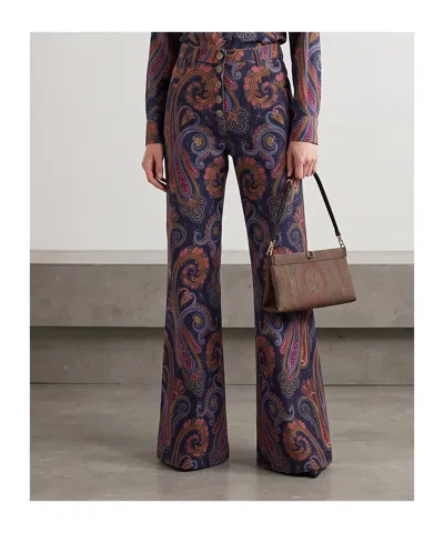 Etro Paisley-print Flared Jeans In Multi