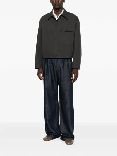 Studio Nicholson Drey Chest-pocket Overshirt In Multi