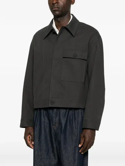 Studio Nicholson Drey Chest-pocket Overshirt In Multi