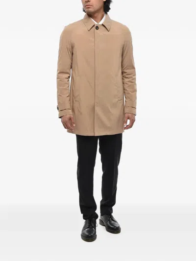Corneliani Raglan-sleeve Coat In Brown