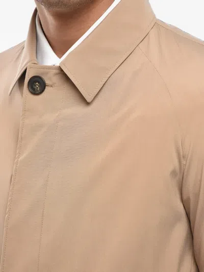 Corneliani Raglan-sleeve Coat In Brown