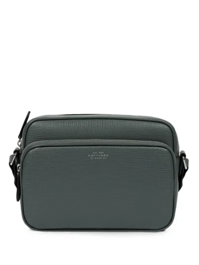 Smythson Double-zip Shoulder Bag In Green