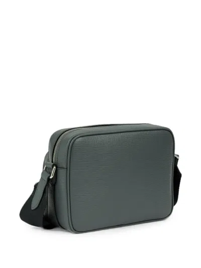 Smythson Double-zip Shoulder Bag In Green