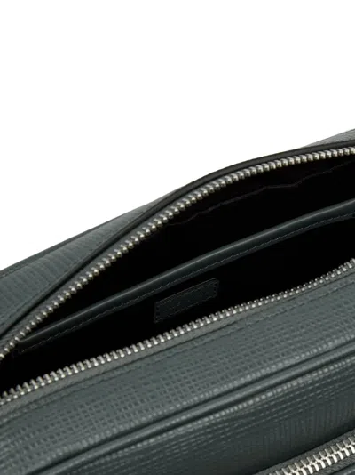 Smythson Double-zip Shoulder Bag In Green