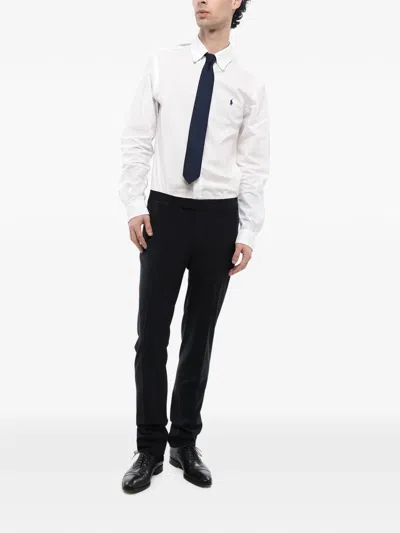 Corneliani Pressed-crease Tailored Trousers In Black