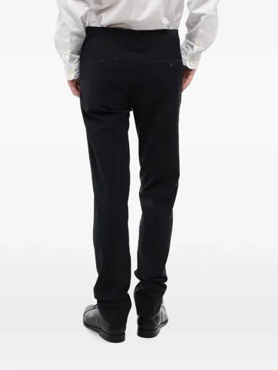 Corneliani Pressed-crease Tailored Trousers In Black
