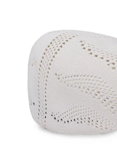 Kangol Eyelet-knit Flat Cap In Neutral