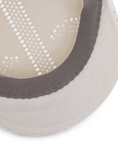 Kangol Eyelet-knit Flat Cap In Neutral