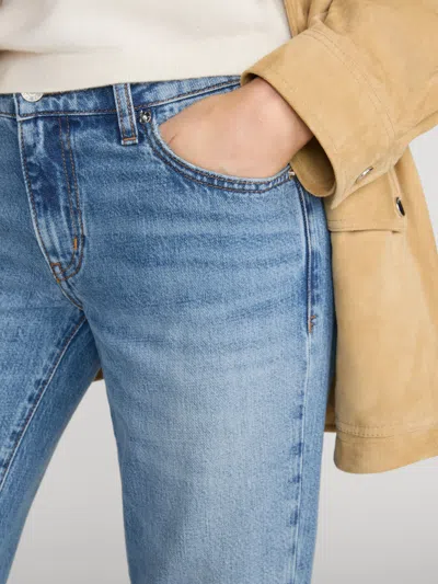 Frame Belt-loop Jeans In Blue