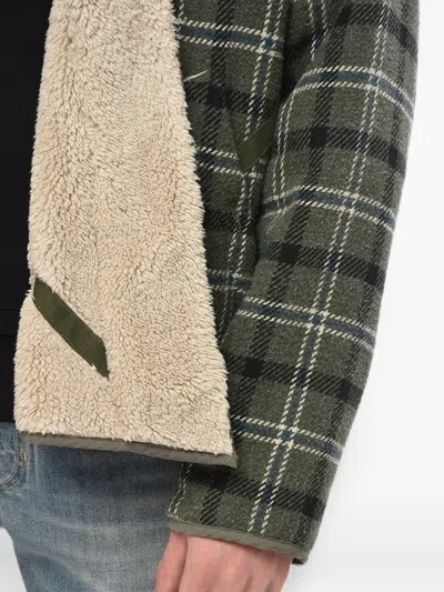 Greg Lauren Reversible Checked Overshirt In Multi
