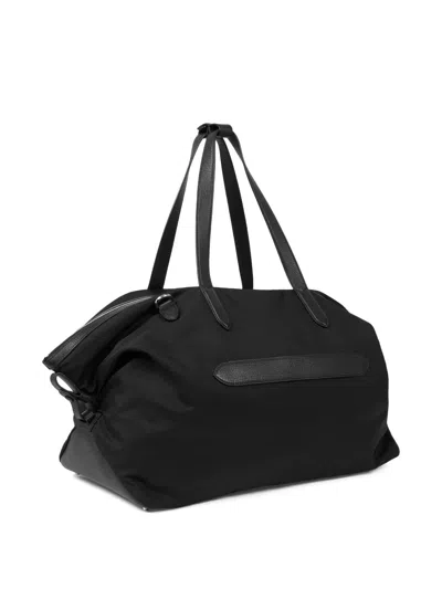 Smythson 노턴 캔버스 트래블 백 In Black