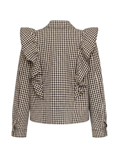 RUFFLED GINGHAM JACKET