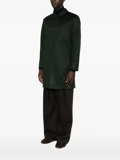 Kired Reversible Button-up Coat In Black