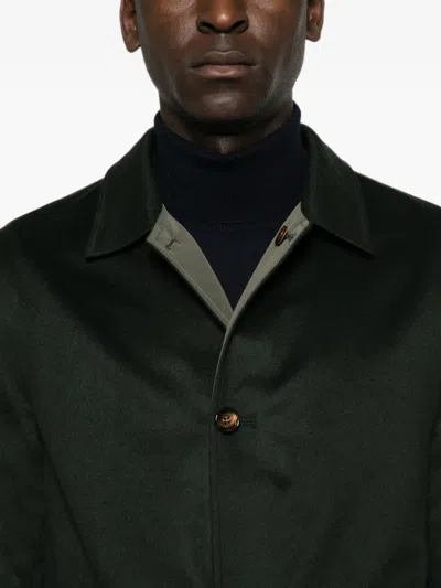 Kired Reversible Button-up Coat In Black