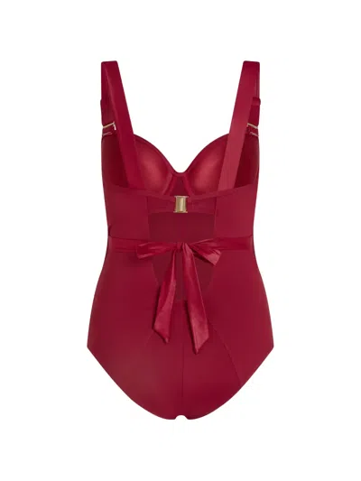 Marlies Dekkers 플런지 발코니 패딩 원피스 수영복 In Red