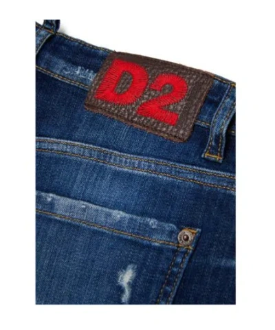 Dsquared2 Amelia Distressed Jeans In Blue