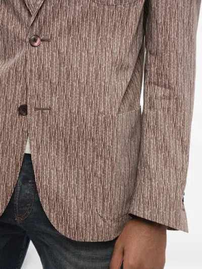 Corneliani Single-breasted Patch-pocket Blazer In Neutral