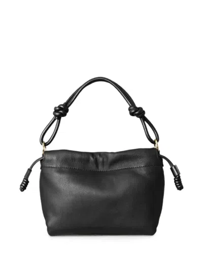 Lancaster Knotted-handle Drawstring Shoulder Bag In Black