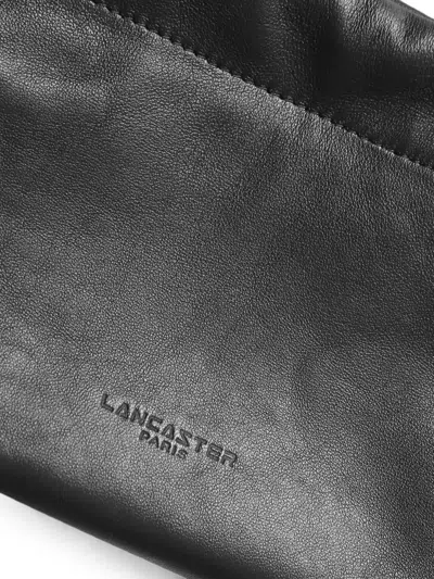 Lancaster Knotted-handle Drawstring Shoulder Bag In Black