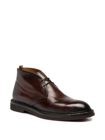 Officine Creative Dude Flexi 004 Deset Boots In Red