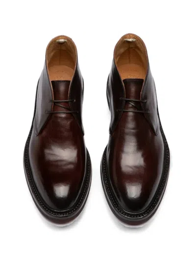 Officine Creative Dude Flexi 004 Deset Boots In Red