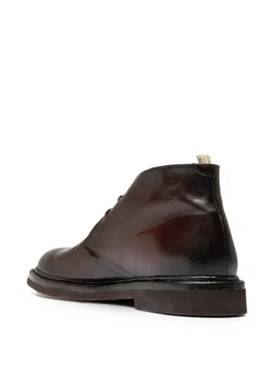 Officine Creative Dude Flexi 004 Deset Boots In Red