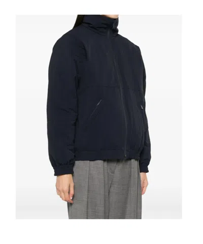 Prada Long-sleeved Down Jacket In Brown