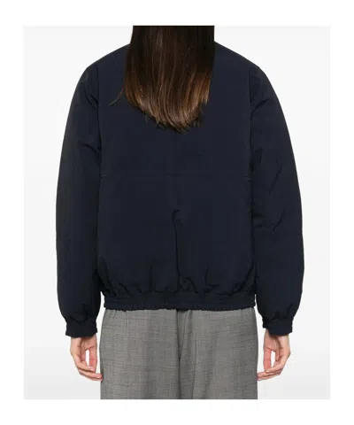 Prada Long-sleeved Down Jacket In Brown