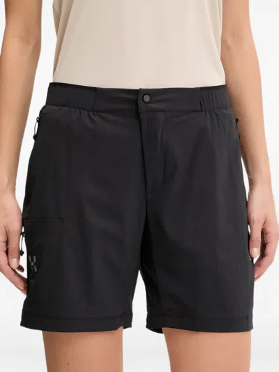 Haglöfs Logo-print Zip-pocket Shorts In Black
