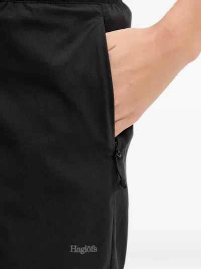 Haglöfs Logo-print Zip-pocket Shorts In Black