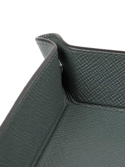 Smythson 파나마 레더 보석함 In 그린