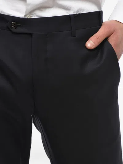 Corneliani Academy Belt-loop Trousers In Black