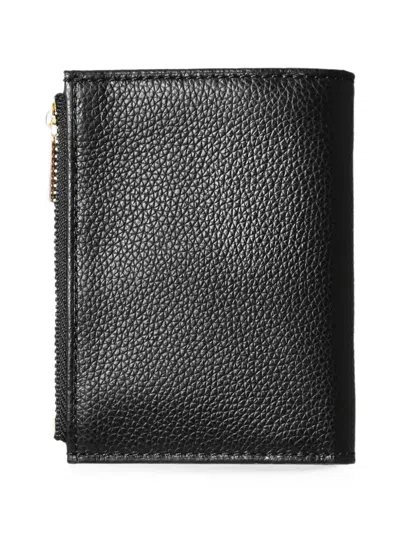 Lancaster Grainy-effect Wallet In Black
