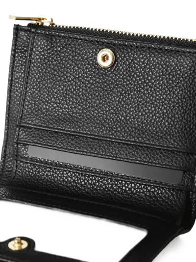 Lancaster Grainy-effect Wallet In Black