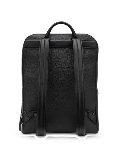 Smythson 러들로 지퍼 백팩 In Black