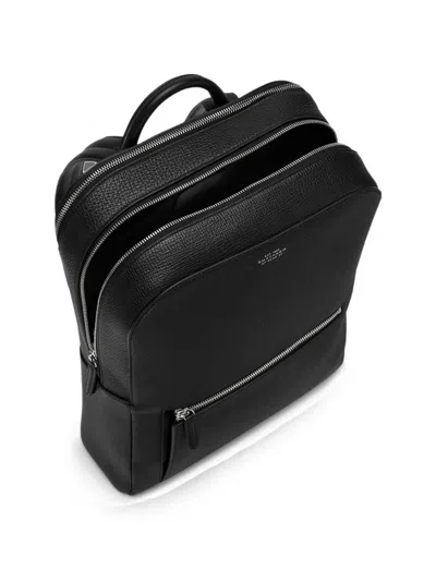 Smythson 러들로 지퍼 백팩 In Black