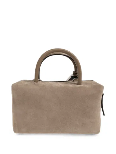 Max Mara Suede Tote Bag In Brown