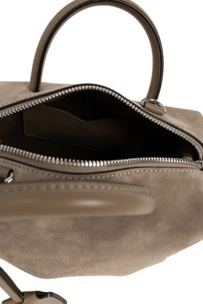 Max Mara Suede Tote Bag In Brown