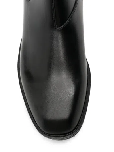 Vinny's Elasticated-side Panel Boots In Black