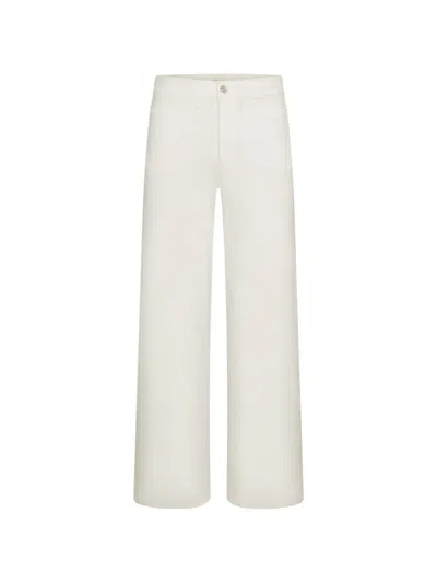Frame Le Slim Wide-leg Jeans In White