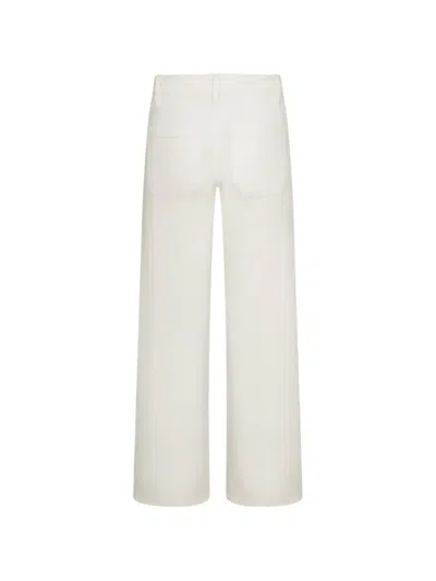 Frame Le Slim Wide-leg Jeans In White