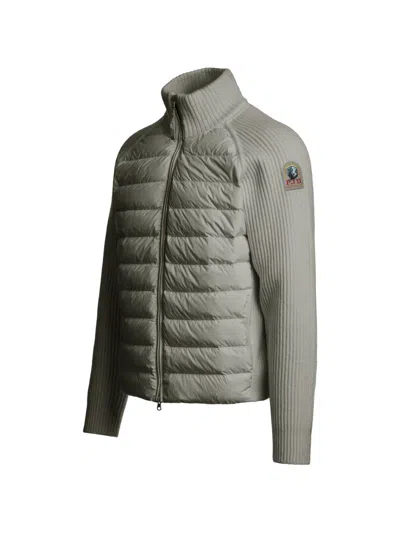 Parajumpers 올모 골지 니트 패딩 재킷 In Gray