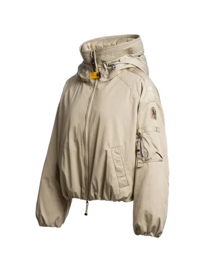 Parajumpers 나즈 후드 봄버 재킷 In Neutral