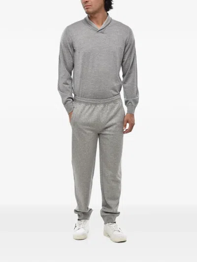 Corneliani Drawstring Track Pants In Gray