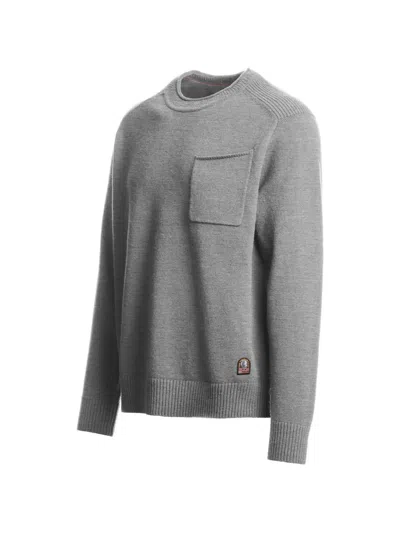 Parajumpers Enego Crew-neck Knit In Gray