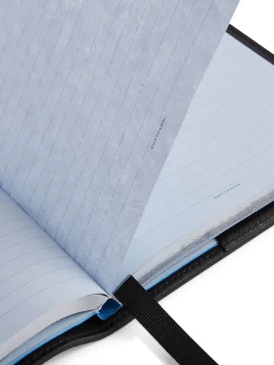 Smythson 에버그린 리필 노트 (19.5cm X 14.5cm) In 블랙